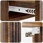 vidaXL Table d'appoint murale Bois ancien 87 5 x 34 5 x 17 cm