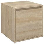 VidaXL Tiroir boîte Chêne sonoma 40 5x40x40 cm Bois d'ingénierie