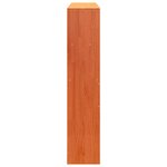 vidaXL Tête de lit avec rangement cire marron 135cm bois massif de pin