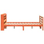 vidaXL Cadre de lit sans matelas cire marron 140x190cm bois pin massif