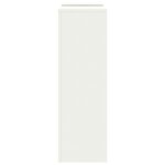 vidaXL Supports de Plantes Pillar 2 Pièces Blanc 24x24x75 cm Acier