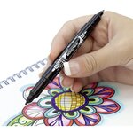 Marqueur Permanent MONO twin 0 8 et 0 4 mm Noir TOMBOW