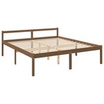 vidaXL Lit pour personne âgée sans matelas 200x200 cm bois pin massif