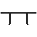 vidaXL Dossier pour canapé palette Noir 110 cm Fer