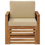 vidaXL Sofa de milieu extérieur Naturel