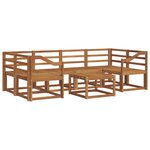vidaXL Ensemble de canapés d'extérieur 7 pc Naturel