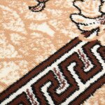 vidaXL Tapis BCF Beige 100x400 cm