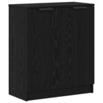 vidaXL Buffet 3 Pièces Chêne noir 121 x 30 x 70 cm Bois d'ingénierie