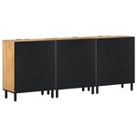 vidaXL Buffets 3 Pièces marron 60x33x75 cm bois massif de manguier