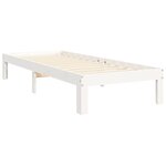 vidaXL Cadre de lit sans matelas blanc 90x200 cm bois de pin massif