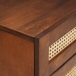 vidaXL Tables de chevet 50 x 33 x 60 cm Bois de mangue massif