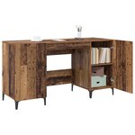 vidaXL Bureau Bois ancien 140 x 50 x 75 cm Bois d'ingénierie