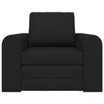 vidaXL Sofa lit 2-en-1 noir 98x71x83 cm tissu