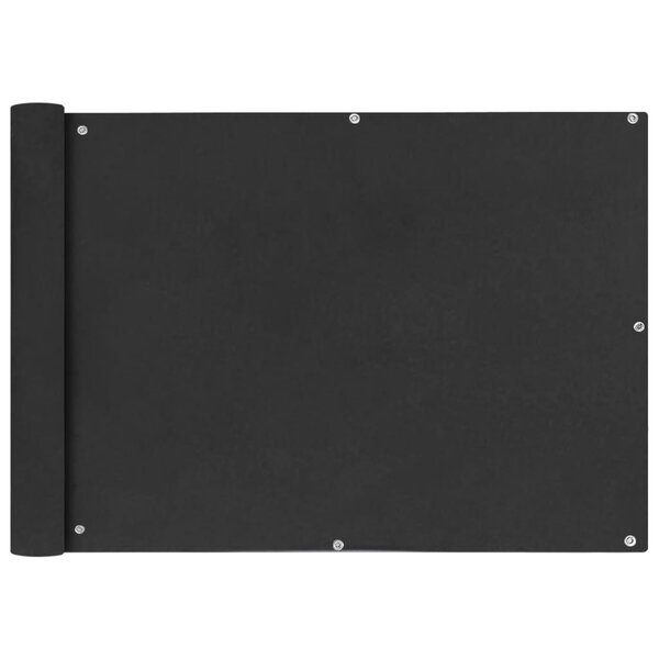 vidaXL Écran de balcon en tissu Oxford anthracite de 75x600 cm