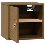 vidaXL Armoire murale Marron miel 31 5x30x30 cm Bois de pin massif