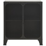 vidaXL Armoires de rangement 2 Pièces Gris 72x36x82 cm Métal et MDF