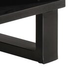 vidaXL Table basse marron 80x51x40 cm bois de massif manguier