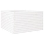 vidaXL Jardinière blanc 80x80x46 cm bois de pin massif