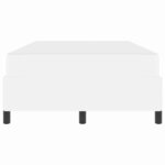 vidaXL Cadre de lit avec matelas Blanc 120 x 190 cm tissu