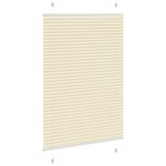 vidaXL Store plissé crème 100x150 cm largeur du tissu 99 4cm polyester