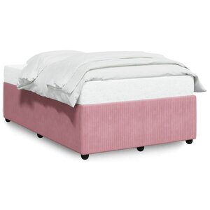 vidaXL Cadre de lit sans matelas rose 120x200 cm velours