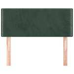 vidaXL Tête de lit Vert foncé 80x5x78/88 cm Velours