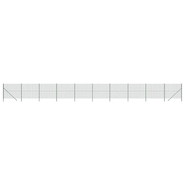 vidaXL Clôture en treillis métallique vert 2 2x25 m acier galvanisé