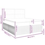 vidaXL Sommier à lattes de lit avec matelas Rose 200x200 cm Velours