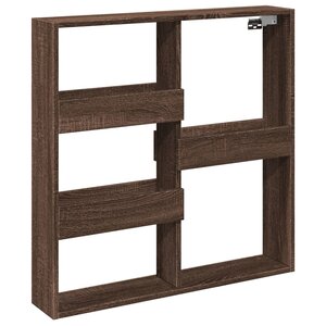 vidaXL Armoire murale chêne marron 80x15x80 cm bois d'ingénierie