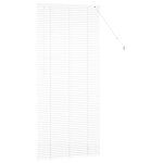 vidaXL Store de Fenêtre avec des rideaux Blanc Aluminium