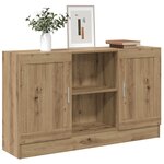 vidaXL Buffet chêne artisanal 120x30 5x70 cm bois d'ingénierie