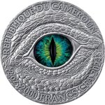 ORIENTAL LUNG Dragonology 2 Oz Silver Coin 2000 Francs Cameroon 2024