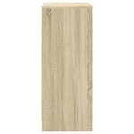 vidaXL Buffet avec LED chêne sonoma 77x34x85 cm bois d'ingénierie