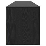 vidaXL Meuble TV avec lumières LED gris béton 90x35x40 cm
