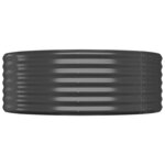 vidaXL Lit surélevé de jardin Acier enduit de poudre Anthracite