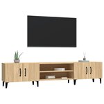 vidaXL Meuble TV Chêne Sonoma 180x31 5x40 cm Bois d'ingénierie