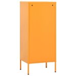 vidaXL Armoire de rangement Jaune moutarde 42 5x35x101 5 cm Acier