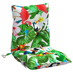 vidaXL Coussins de chaise à dossier bas lot de 6 multicolore