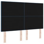 Tête de lit vidaXL Boutonnée en bleu 160 cm en tissu