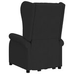 vidaXL Fauteuil Noir Tissu