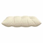 vidaXL Coussins de siège 4 Pièces Crème 40 x 40 x 6 cm