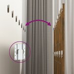 vidaXL Tête de lit murale Chêne fumé 240x1 5x80 cm Bois d'ingénierie