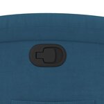 vidaXL Fauteuil inclinable bleu velours