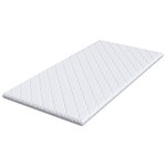 vidaXL Coussins de Matelas Blanc 140 x 190 cm Polyester sans colle