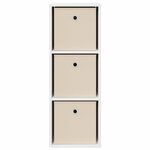 vidaXL Buffet avec tiroir Blanc 30 5 x 27 x 84 5 cm