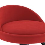 vidaXL Tabouret de bar Rouge bordeaux Velours