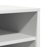 vidaXL Armoire à chaussures Blanc 31 5x35x90 cm Bois d'ingénierie