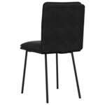 vidaXL Chaises à manger lot de 6 noir velours