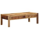 vidaXL Table basse Marron 110 x 55 x 35 cm Bois massif de récupération