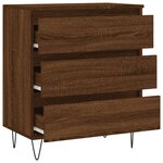 vidaXL Buffet Chêne marron 60x35x70 cm Bois d'ingénierie